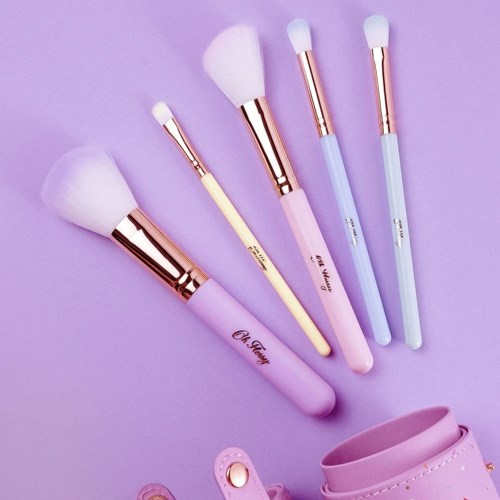 Oh Flossy accessories brush set rainbow - kids makeup brushes multicolor-3