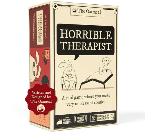 Exploding Kittens card game Horrible Therapist adult party game