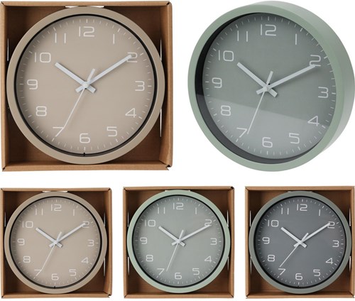 Home & Styling wall clock for kids - colorful round clock 20cm