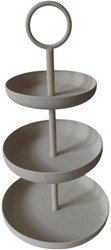 3-tier white etagere - stylish storage for toys and crafts