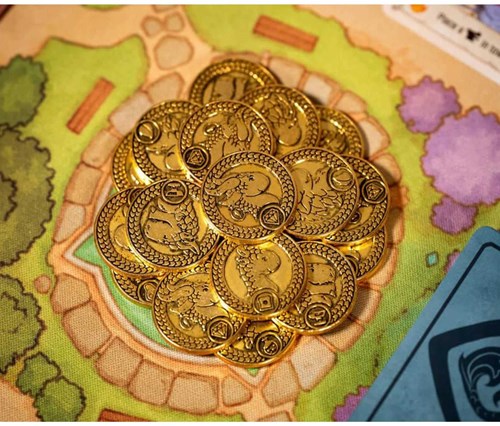 Asmodee Flamecraft Luxury Metal Coins Set - Board Game Accessory-2