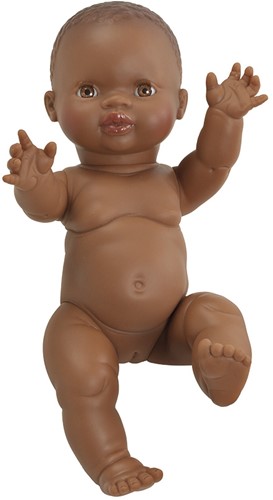Paola Reina Gordi Baby Doll Girl Amparo Dark Brown - 34 cm