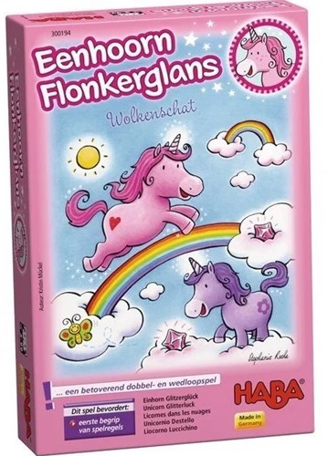 Haba game Unicorn Glitterluck cloud treasure - magical board game for kids-2