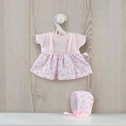 Asi doll clothing dress and bonnet - doll accessory multicolor