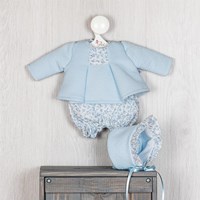 Asi doll clothing set baby blue Liberty print doll outfit