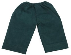 Asi doll clothing corduroy trousers dark green - doll outfit