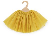 Asi doll tulle skirt ochre gold - doll clothing accessory