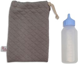 Asi doll bottle toy accessory warm grey plastic