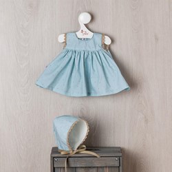 Asi doll clothing dress Estrella old blue - doll outfit