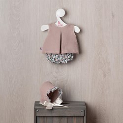 Asi doll clothing summer set with dots - multicolor doll outfit