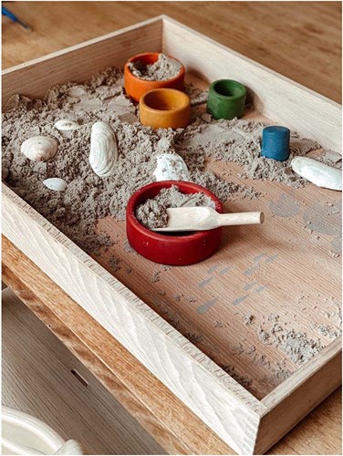 Grapat wooden play box - sensory play tray for children-2