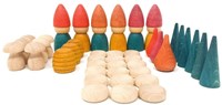 Grapat wooden toy Nins Tomten - 42-piece fantasy figures set