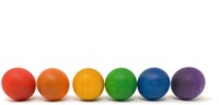 Grapat wooden balls set - 6 colours open ended play toy
