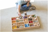 Grapat wooden sorting box Tinker Tray - toy storage organizer-2
