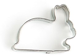 nic cookie cutter rabbit steel cookie mold white 4x3x1 cm toy