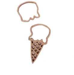 Grennn ice cream cutter - educational toy plastic cookie cutter