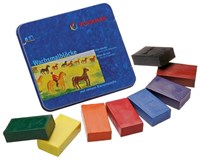Stockmar beeswax blocks standard 8 colours with black - creative toy