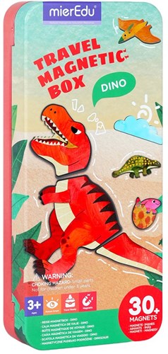 Mieredu magnetic puzzle box dinosaur land toy travel set-2