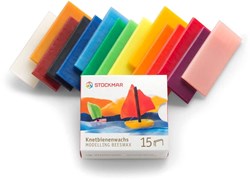 Stockmar beeswax modelling set 15 colours - 100x40 mm