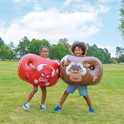 DoUPlay inflatable bumper balls set of 2 for active outdoor fun