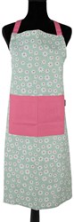 OttoSimon apron green cotton floral print 75x90 cm kitchen apron