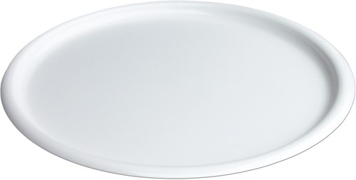Round white tray 34cm - plastic serving tray for home use