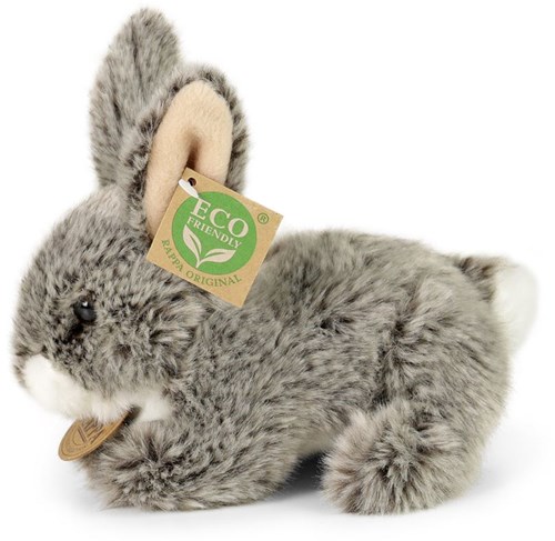 Rappa plush bunny grey sustainable 17 cm ECO toy cuddly animal-2