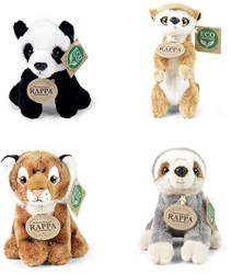 Rappa plush exotic animals 15cm soft cuddly toy collection