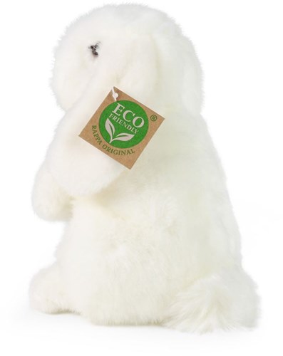 Rappa plush rabbit white standing 18 cm sustainable toy-2