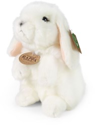 Rappa plush rabbit white standing 18 cm sustainable toy