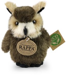 Rappa plush great horned owl eco-friendly cuddly toy 13 cm