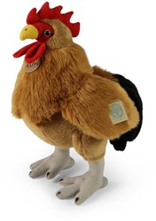 Rappa plush rooster 34 cm eco friendly cuddly sustainable toy