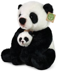 Rappa plush panda with baby - soft cuddly toy 27 cm panda