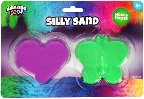 Amazing Cool kinetic sand playset - Silly Sand 2 pack - play sand-2