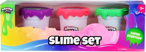 Amazing Cool slime play fun 3 pieces purple green pink set