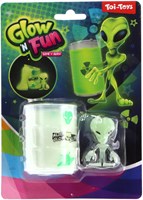 Oil barrel slime glow in the dark with alien toy slime glow effect-2