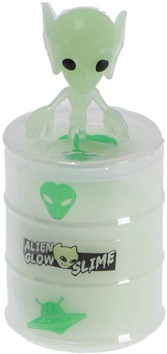 Oil barrel slime glow in the dark with alien toy slime glow effect-3