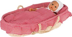Goki Doll's carry cradle including lining,mattress,pillow,quilt