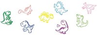 Goki dinosaur stamp - wooden craft stamp for kids-2