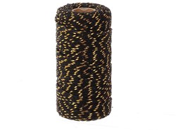 HBX natural living cotton rope 100m black gold decoration Christmas