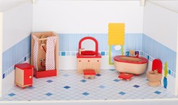 Goki Furniture for flexible puppets, bathroom