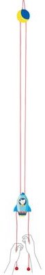 Goki climbing rocket wooden toy rocket 115 cm for children
