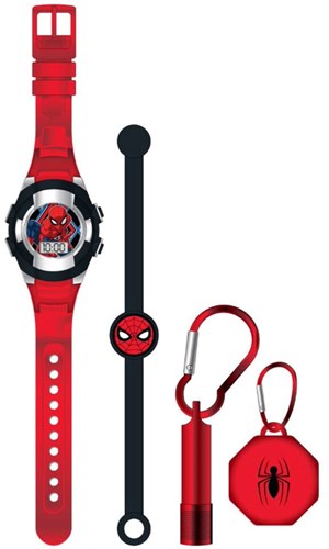 Accutime Spiderman kids watch gift set digital with accessories superhero-2