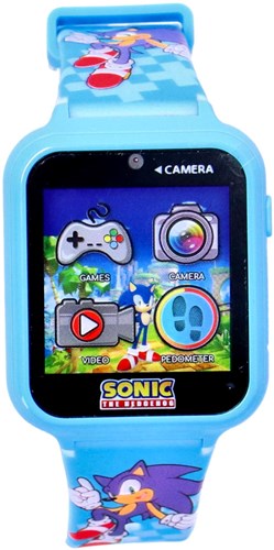 Accutime Sonic kids smartwatch with selfie camera and games - blue-2