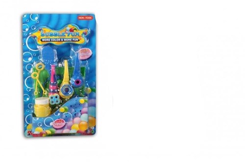 Bubbles set deluxe 8-piece colorful toy for children