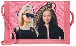 Barbie wallet pink with cord and velcro for kids