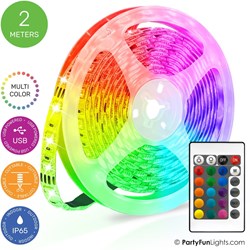 LED strip USB 2 meter IP65 waterproof RGB lighting - mood lighting