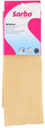 Sorbo natural chamois cleaning cloth large 35x52cm antibacterial