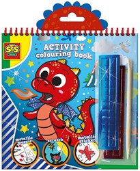 Ses colouring book metallic 3-in-1 craft book with stickers and mosaic