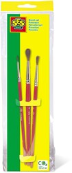 Ses brush set - painting - 3 pieces - different thicknesses - kids paint